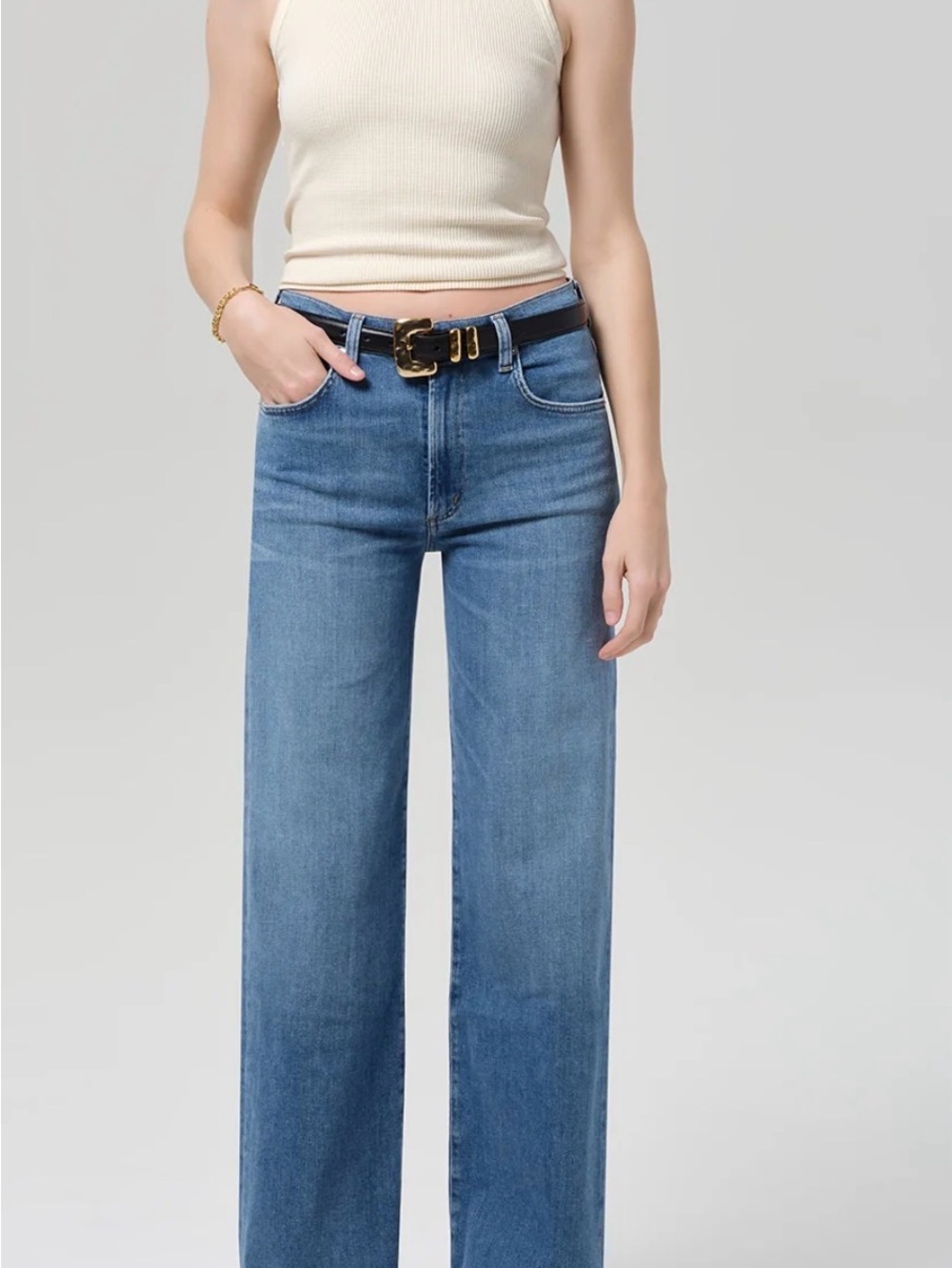 Citizens Of Humanity Annina Light Blue Wide Leg Jeans